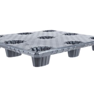 A plastic tray with four holes is a simple and practical item for organizing small items.