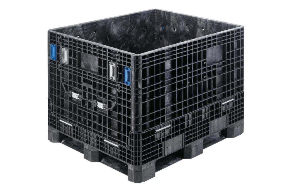 Black GP4048-34 collapsible plastic bulk container