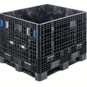 Black GP4048-34 collapsible plastic bulk container