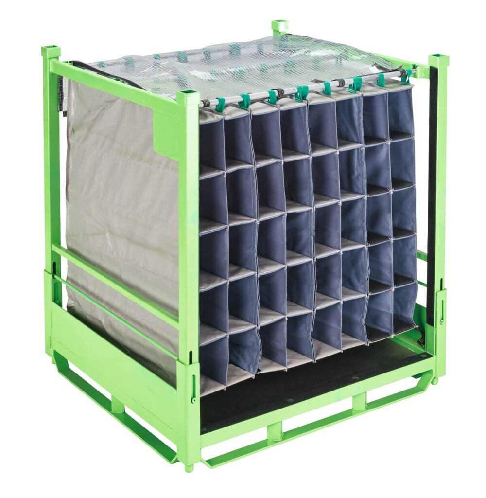 Collapsible Rack Green Expanded 3Q Open
