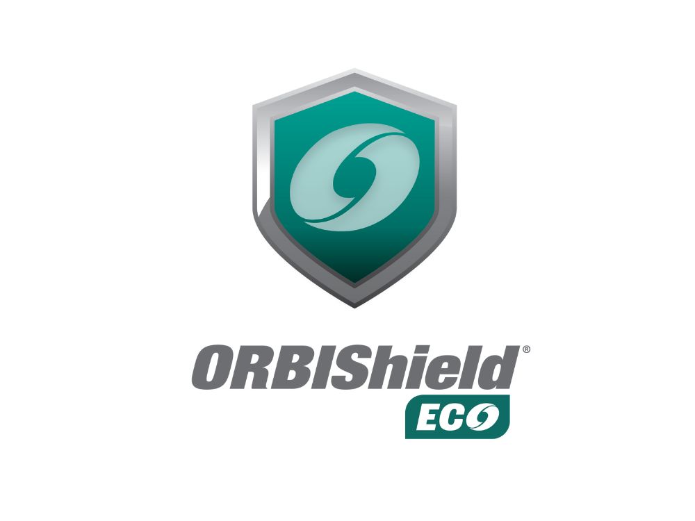 A logo of orbishield eco