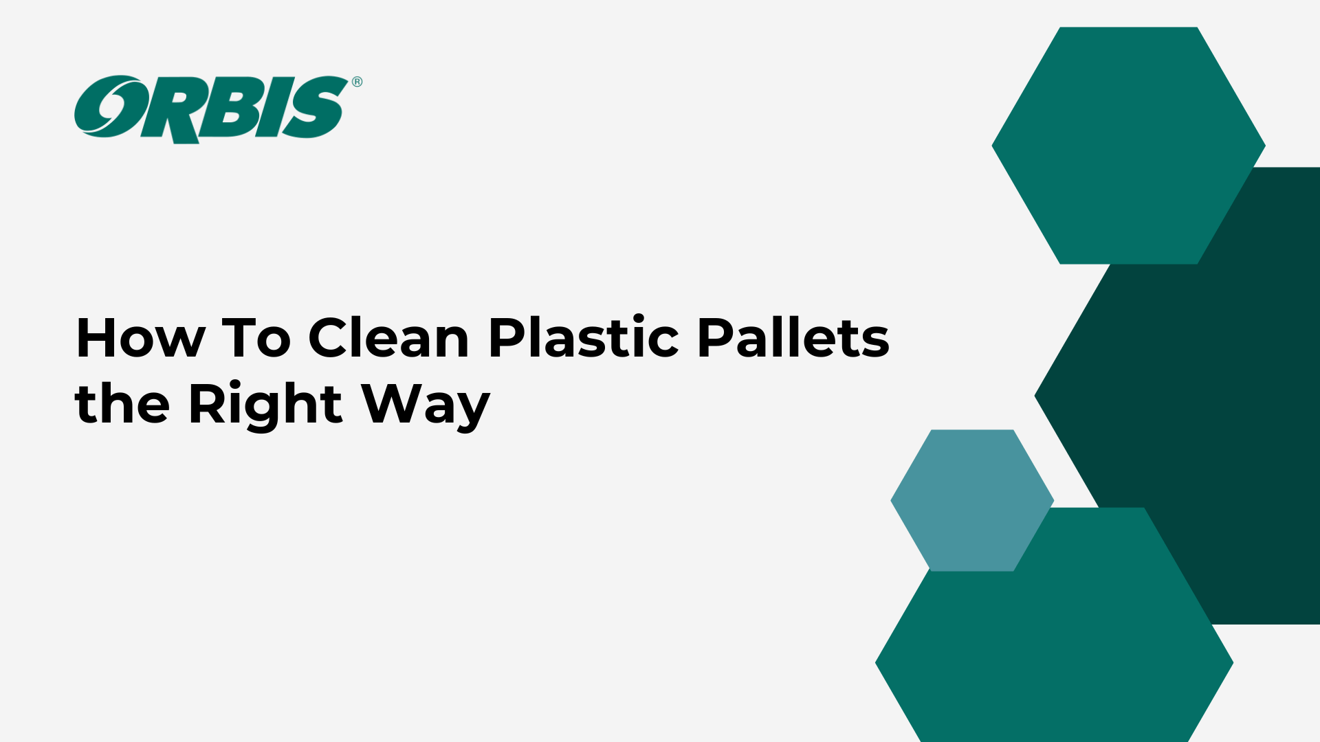 How To Clean Plastic Pallets the Right Way